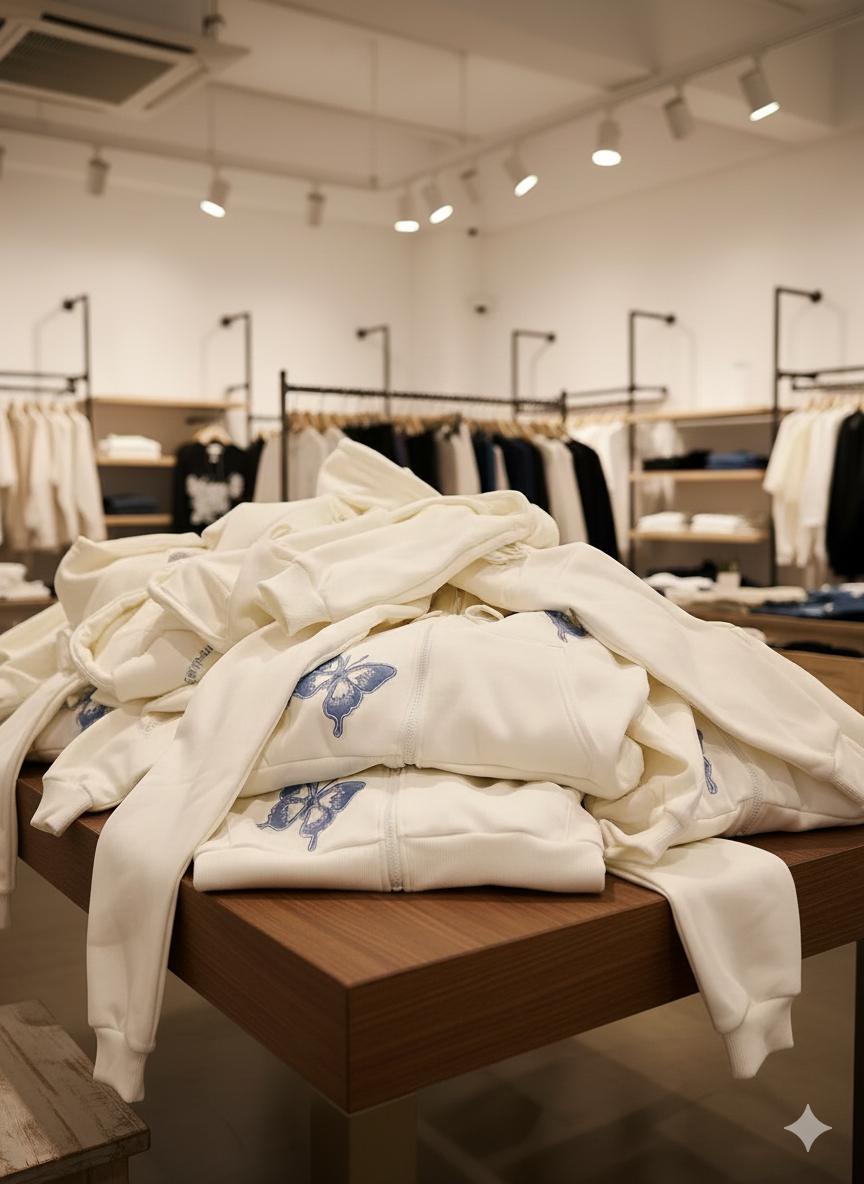 GRC Vibrant Butterfly Pattern Pocket Hoodie at ₹ 350/piece ( KOREAN outfit for INDIAN girls )