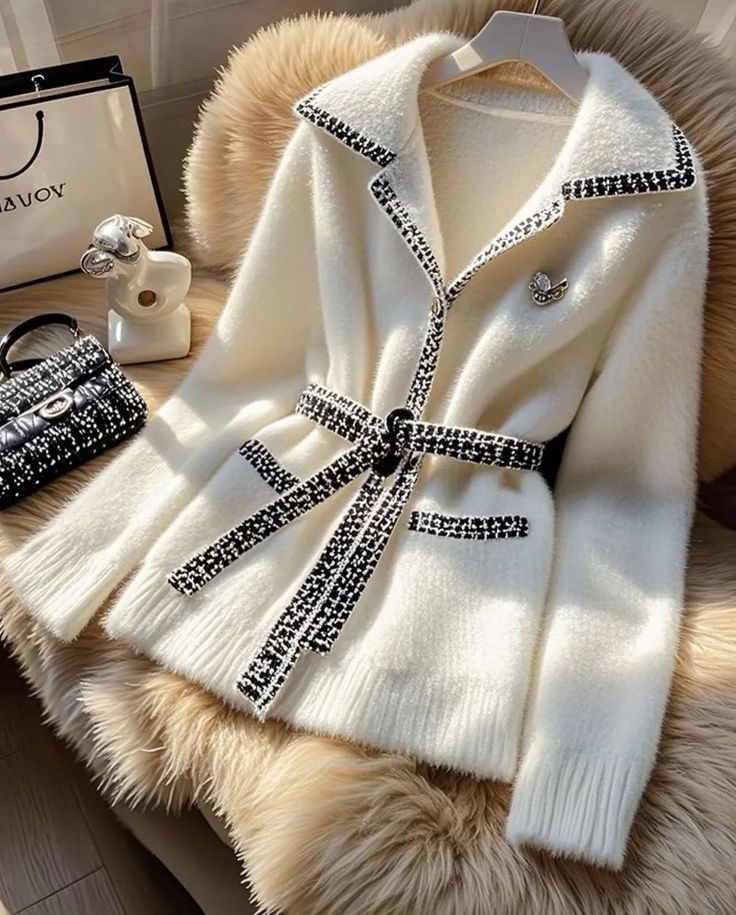 Women Knitted Cotton Sweaters Autumn Winter Thick Warm Casual Cardigan Korean Vintage